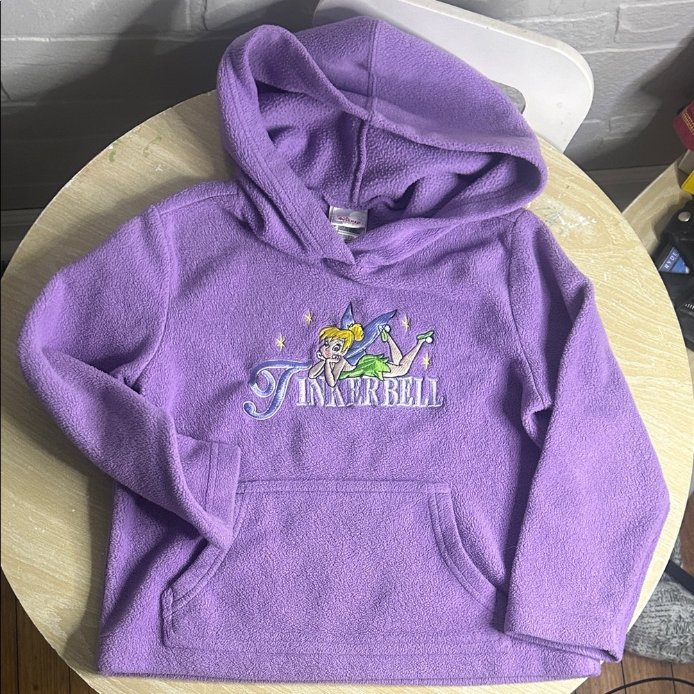 Disney Lavender Tinkerbell embroidered Sweatshirt